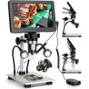 Zosudull 1200x 12 MP 7'' HD digital microscope with remote control and LED lighting
