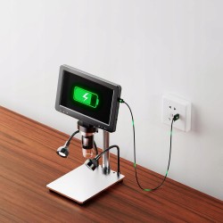 Mikroskop cyfrowy Zosudull 1200x 12 MP 7'' HD z pilotem i oświetleniem LED