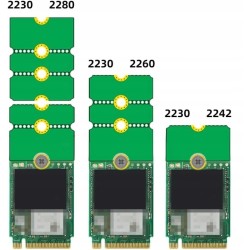 ADAPTER: Extension cable for M.2 NVMe SSDs (2230, 2242, 2260) to 2280