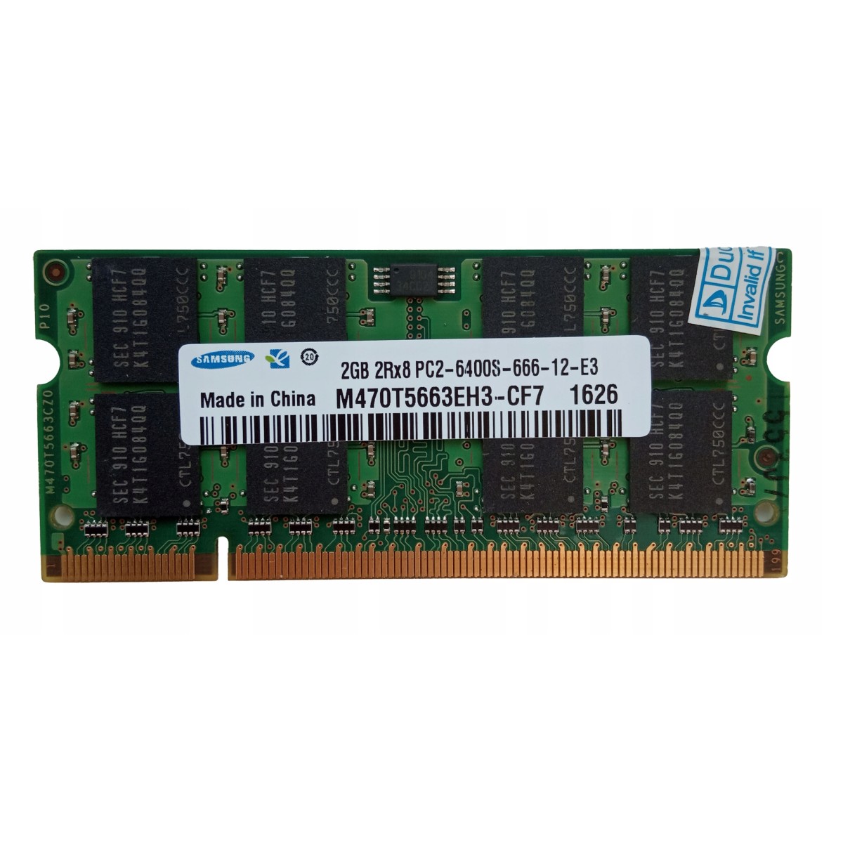 Samsung PC2-6400S DDR2 2GB 800MHz RAM memory