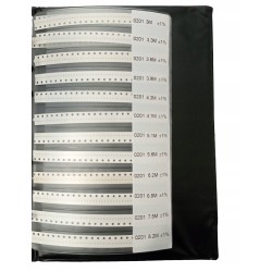 Książka zestaw rezystorów 0201 1% SMD 8500szt 170 wartości 0 - 10M Ohm