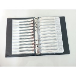 Book of 0603 SMD capacitors, 50V, 2,250 pieces, 90 values ranging from 0.5 pF to 2.2 µF