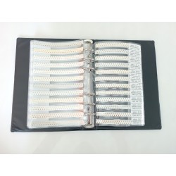 Książka zestaw kondensatorów 0603 SMD 50V 2250szt 90 wartości 0.5pF-2.2uF