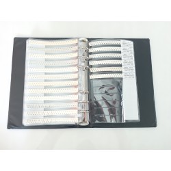 Book of 0603 SMD capacitors, 50V, 2,250 pieces, 90 values ranging from 0.5 pF to 2.2 µF