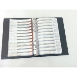 Book of 0402 10% 50V SMD capacitors, 4000 pieces, 80 values ranging from 0.5pF to 1uF