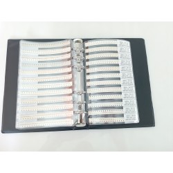 Book of 0402 10% 50V SMD capacitors, 4000 pieces, 80 values ranging from 0.5pF to 1uF