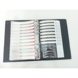 Book of 0402 10% 50V SMD capacitors, 4000 pieces, 80 values ranging from 0.5pF to 1uF