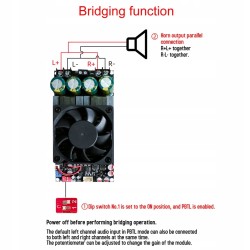 Wzmacniacz audio cyfrowy klasa D TPA3255 300Wx2 Stereo lub Mono 600W DC 50V