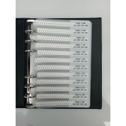 Książka zestaw kondensatorów 0805 SMD 50V 2300szt 92 wartości 0.5pF-10uF