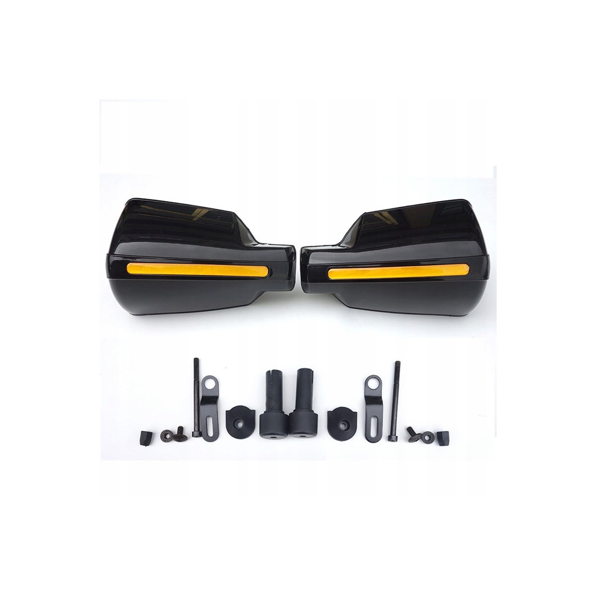 2x Universal Hand Guards for Motorcycles, Quads and Scooters – Reflective Hand Protectors