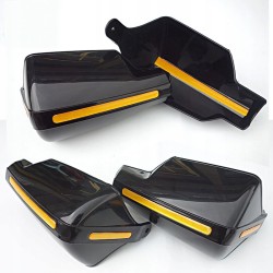 2x Universal Hand Guards for Motorcycles, Quads and Scooters – Reflective Hand Protectors