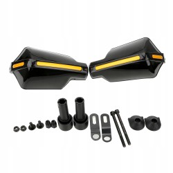 2x Universal Hand Guards for Motorcycles, Quads and Scooters – Reflective Hand Protectors