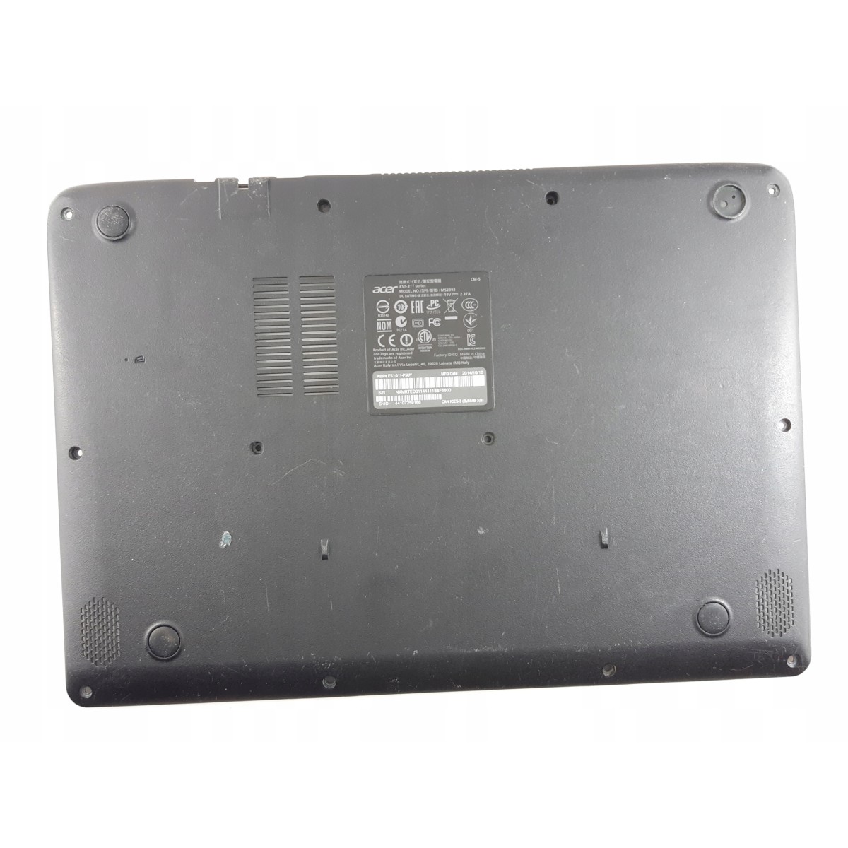 Acer Aspire ES1-311 bottom cover, functional