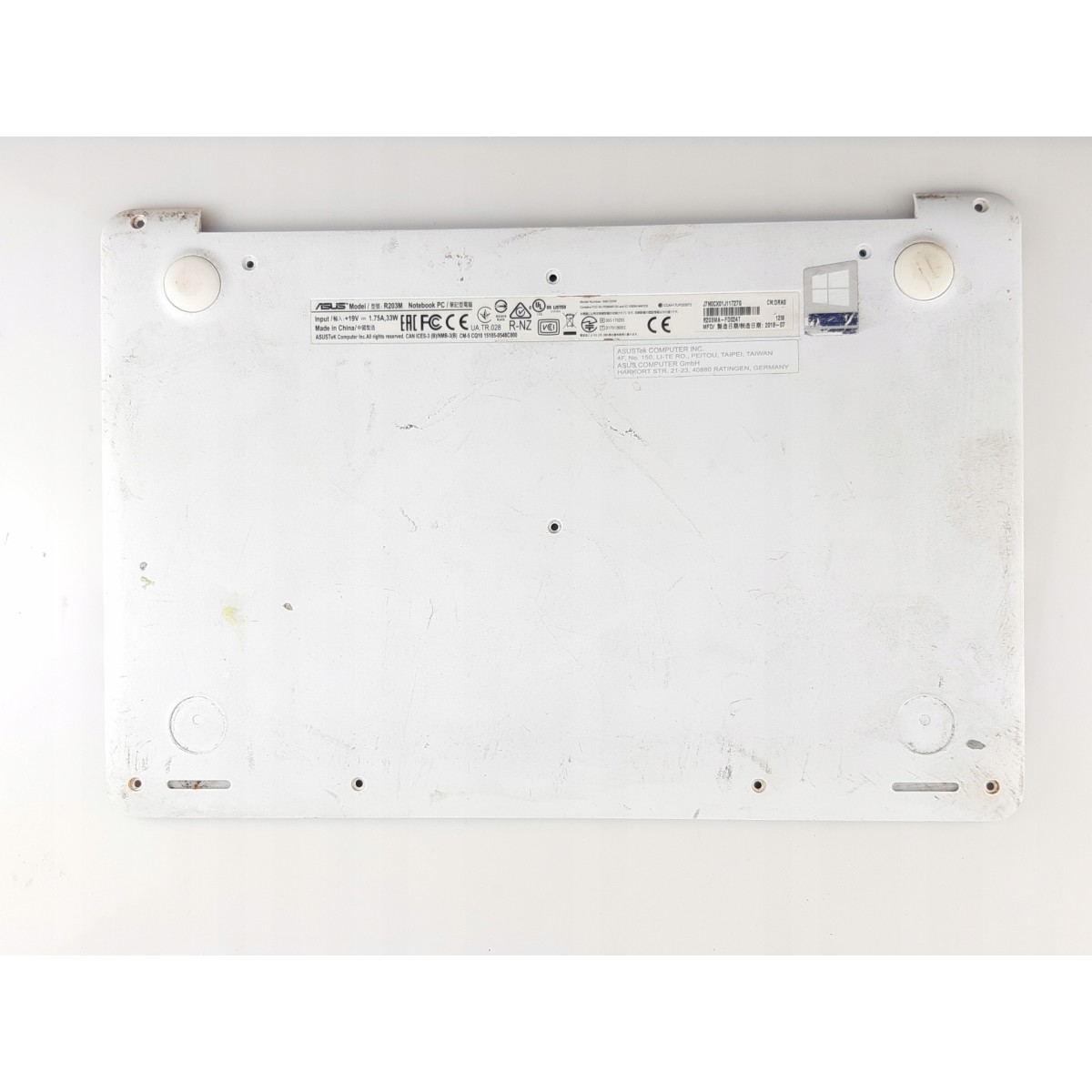 Asus R203M bottom cover plug, functional