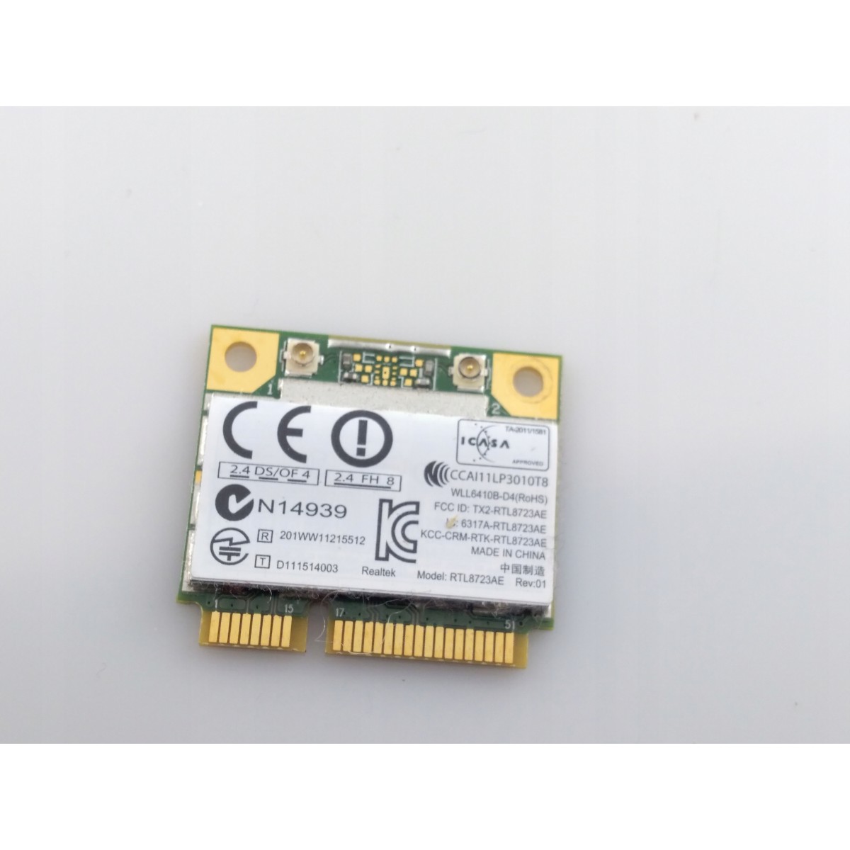 Karta mini WLAN WiFi Realtek RTL8723AE Toshiba