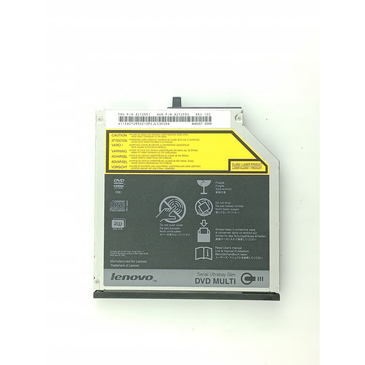 DVD drive for Lenovo T400, T500, W500, in working order