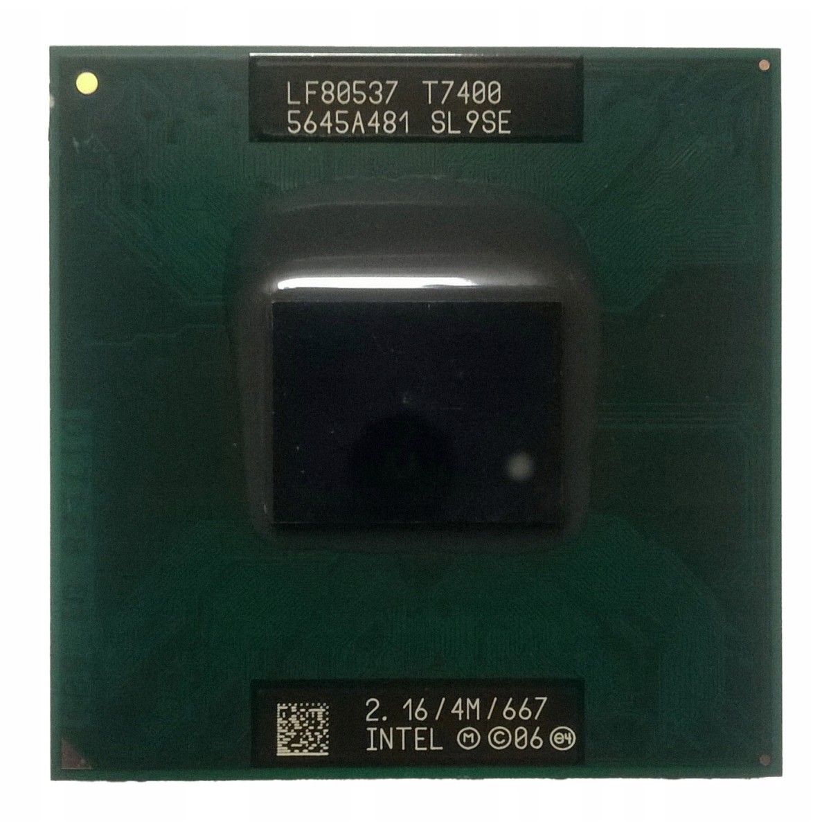 Intel Core 2 Duo T7400 2.16 GHz 667 MHz FSB 4 MB