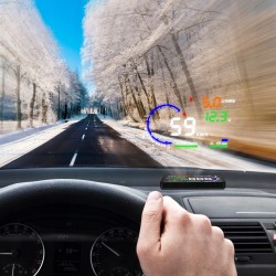 A8 OBD2 Car Head-Up Display – Projected onto the windscreen