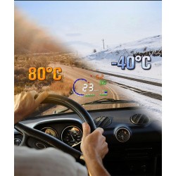 A8 OBD2 Car Head-Up Display – Projected onto the windscreen