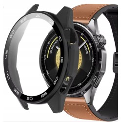 Protective Case + Built-in Screen Protector 2-in-1 for Huawei Watch GT 6 46mm in Matt Black