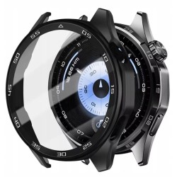 Protective Case + Built-in Screen Protector 2-in-1 for Huawei Watch GT 6 46mm in Matt Black