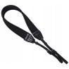 Flexible neoprene strap for a camera or binoculars – black