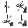 Flexible neoprene strap for a camera or binoculars – black