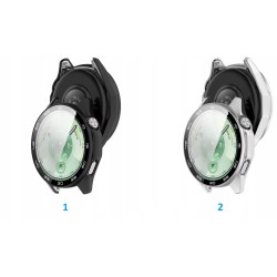 Protective Case + Built-in Screen Protector 2-in-1 for Huawei Watch GT 6 46mm in Matt Black