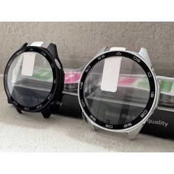 Etui Ochronne + wbudowane SZKŁO 2w1 do Huawei Watch GT 6 46mm I CZARNY MAT