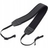 Flexible neoprene strap for a camera or binoculars – black
