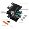 2 x 50W stereo amplifier with bass and treble controls and Bluetooth