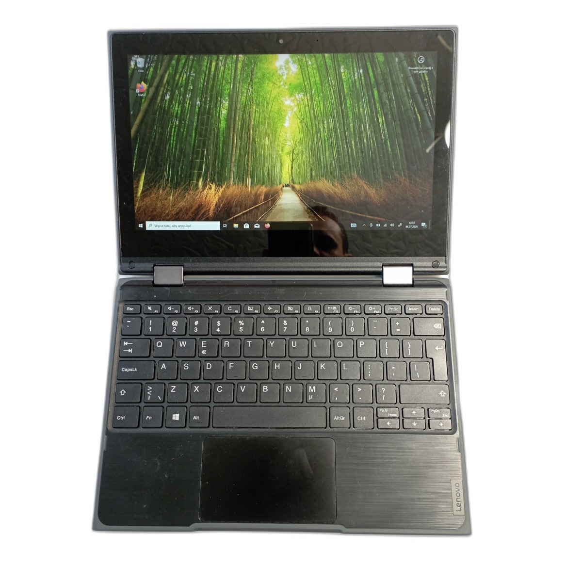 Lenovo 300e 2nd N4100 4GB 120GB SSD dotykowy bateria zasilacz