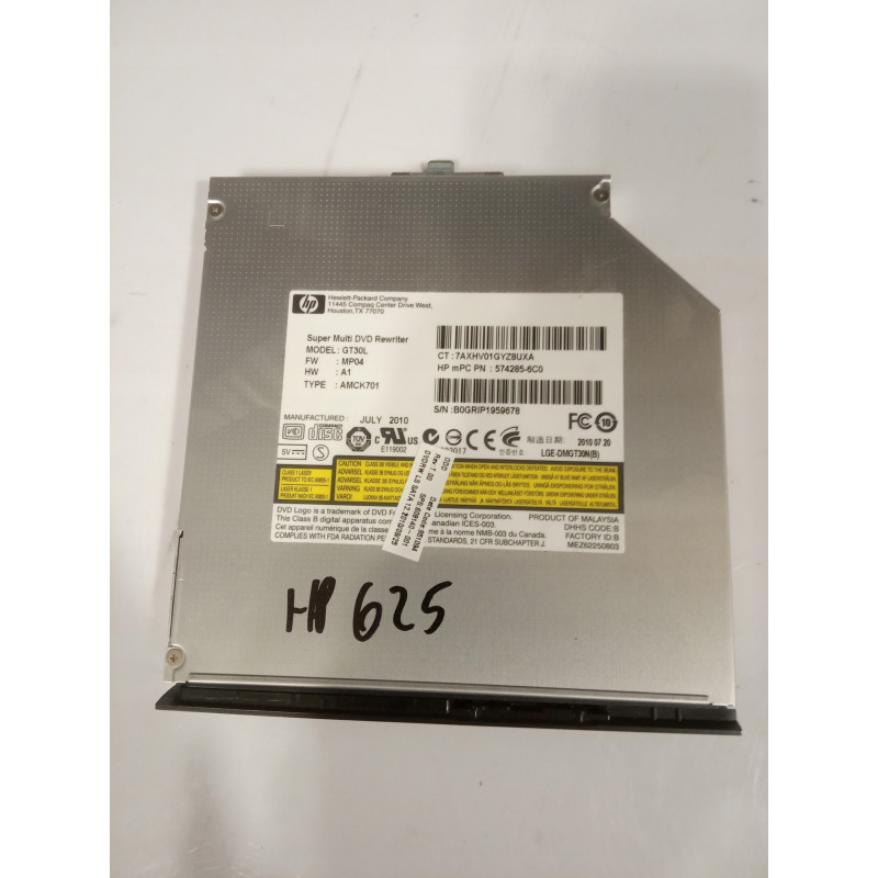 DVD drive for HP 620 625 operational