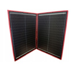 Przenośny duży panel słoneczny 110W 18V kontroler ładujący akumulator 12V