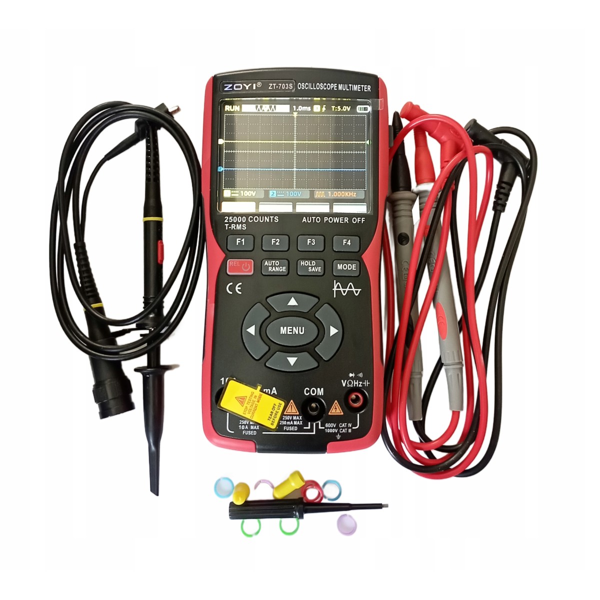 Multimeter with digital oscilloscope 3-in-1 ZOYI ZT-703S 3.5'' 50Mhz