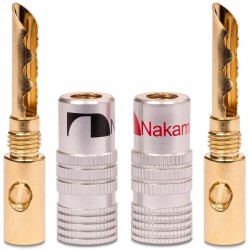 BFA Nakamichi HQ banana speaker plugs, 8 pieces, 4 pairs