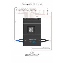 BMS balancer module 8S 12S 16S 20S 24S 150A 300A max for LiFePO4 Bluetooth