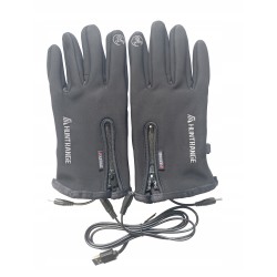 Heated winter gloves with USB 4W, windproof and waterproof L