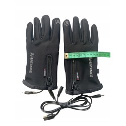 Heated winter gloves with USB 4W, windproof and waterproof L