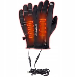 Heated winter gloves with USB 4W, windproof and waterproof L