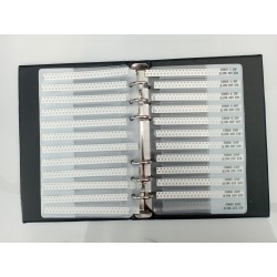 Książka zestaw kondensatorów 0805 SMD 50V 2300szt 92 wartości 0.5pF-10uF
