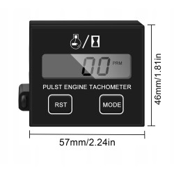 Digital 2-stroke/4-stroke 30,000 RPM rev counter for petrol lawnmower engines