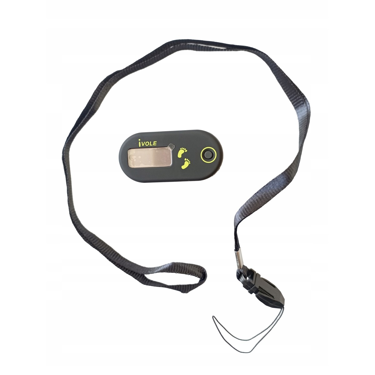 3D Active Step Counter, black, with display, battery + cord